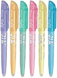Pilot Pen - Evidenziatori FriXion Light Pastel, 4136S6, set da 6, colore: rosa, giallo, verde, blu, viola, arancione