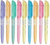 Pilot Pen, set di evidenziatori Frixion Light color pastello, da 9 pezzi, con gomma Frixion di colore bianco 9er Set ...