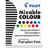 Pilot Ricariche Parallele - 12 colori assortiti cartuccia stilografica - P77312