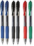 Pilot - set di 6 penne G2, 2 blu, 2 nera, 1 rossa e 1 verde
