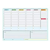Planner settimanale 42x30 - agenda planner da tavolo perpetua - True Colors