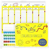 Planner Settimanale Spiralato , Organizza Famiglia Da Tavolo, Calendario Organizer 52 Settimane da Scrivania, Weekly Planner 21 x 29,7 Planning ...