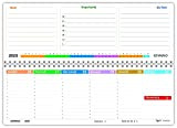 Planning agenda da tavolo 2023 COLORS settimanale spiralato con note ed appunti vari (carta 90 gr) 10x30 - planner da ...