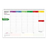 Planning Settimanale da Tavolo 2023 SPIRALATO con tutte le DATE STAMPATE - In Carta ECOLOGICA 100% - Certificato FSC® - ...