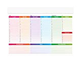 Planning Settimanale Da Tavolo Daily Planner settimanale 43x31 Orizzontale Calendario Per Scrivania Ufficio Organizer To Do List Giornaliero Agenda Settimanale ...