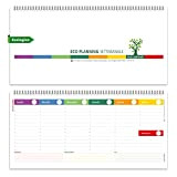 Planning Settimanale da Tavolo SPIRALATO Colors Perpetuo senza date - In Carta ECOLOGICA 100% - Planner Agenda Appuntamenti con Note ...