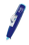 PLUS Japan Correttore roller MR a forma di penna ricaricabile, ecologico, blu 6 m x 4,2 mm