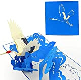 PopLife Cards Gru dell'uccello 3D pop-up biglietto di auguri - tutte le occasioni