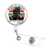 Porta badge con clip retrattile divertente – Believe in Yourself infermiera infermieristica nome badge badge arcobaleno Ratro Gorilla dottore insegnante ...
