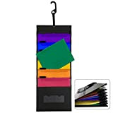Porta Documenti da Appendere a Parete File Organizer A4 Plastica Impermeabile con 6 Tasche Pieghevole per Ufficio Scuola di Famiglia ...