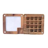 Portatile in legno fatto a mano acquerello scatola di vernice accessori in legno palette mini X1H1 colore arte vuota PaintBox ...