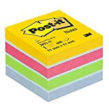 Post-it Notes Mini Cubo, 51 x 51 mm, 400 Fogli, Multicolore (Ultra)