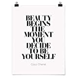 Poster - Be Yourself Coco Chanel - Verticale 4:3, Carta Lucida 60 x 45cm