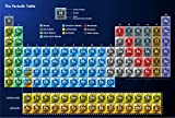 Poster con stampa della tavola periodica degli elementi, formato A4 (210 x 297 mm)
