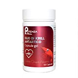 Potenza Krill - Olio di Krill Antartico 60 Capsule Gel Fosfolipide Omega-3 Astaxantina
