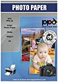 PPD A4 100 Fogli 180g Carta Fotografica Lucida Per Stampanti Ad Inchiostro Inkjet - PPD-24-100