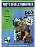 PPD A4 15 Fogli 180g Carta Fotografica Fronte-Retro Lucida/Lucida Per Stampanti Inkjet - PPD-44-15