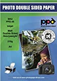 PPD A4 20 Fogli 210g Carta Fotografica Fronte-Retro Premium Opaca Per Stampanti Inkjet - PPD-45-20