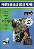 PPD A4 50 Fogli 210 grammi Carta Fotografica Fronte-Retro Opaca Per Stampanti Inkjet - PPD-45–50
