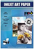 PPD A4 50 Fogli Di Tela Per Stampanti Inkjet, 340 gsm (Offerta, Pacco Convenienza) - PPD-83-50