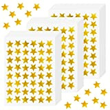 Prasacco 1440 adesivi a forma di stella in lamina d'oro, per bambini, studenti, insegnanti, diametro 1,3 cm, stelle dorate