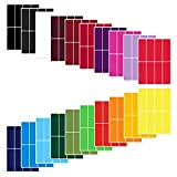Prasacco 320 etichette rettangolari per codifica a colori, 3 x 1 pollici, 20 colori, etichette autoadesive, etichette colorate, per ufficio ...
