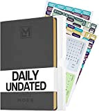 Premium Business Daily Organizer per Minimalisti - No Date Calendario Planner (8,5 "x 5,7") - Diario Notebook In Protect Box-Calendar ...