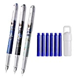 Premium Signature - Confezione da 3 penne a forma di penna, 6 pezzi, per il lavaggio delle penne, con inchiostro ...