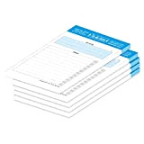 PRICARO To-Do - Lista "Typo-blu", formato A6, 5 pezzi