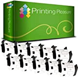 Printing Pleasure 10x DK-11209 29mm x 62mm Compatibile Rotolo da 800 Etichette adesive per Brother P-Touch QL-500 QL-550 QL-560 QL-570 ...