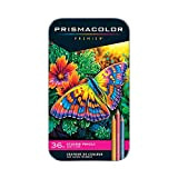 Prismacolor, Premier, set di matite colorate da 36 pezzi, in scatola di latta