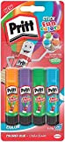 Pritt colle stick Fun Colors, colla colorata per bambini, per lavoretti e fai da te, Colla Pritt multicolore per applicazioni ...