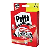Pritt Stick Glue Solid Washable Non-Toxic Large 43G Ref 1456072 [Pack Of 5] by Pritt