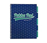 Pukka Pad - Quaderno formato A4, a righe, colore: Blu scuro