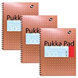 Pukka Pad-Taccuino formato A4, confezione da 3 pezzi