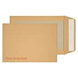 Purely Packaging - Buste con chiusura autoadesiva e tasca sul retro, in carta manilla, formato C5, 229 x 162, confezione ...