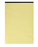 Q-Connect Executive Pad A4 Yellow Ruled Feint and Margin KF01387 Pack of 10