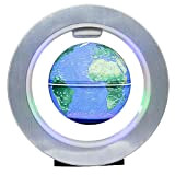 QGGESY Mappamondo Magnetico 6 Pollici Fluttuante,Globo Fluttuante con LED a Levitazione Magnetica,Globo Fluttuante Levitazione Elettronico,per Decorazione della Casa Ufficio,Blue