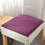 RAILONCH Set di 2 cuscini quadrati in memory foam, 40 x 40 cm, lavabili, antiscivolo e comodi, cuscini per sedia ...