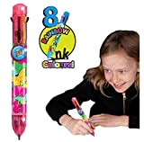 Rainbow Writer - Farfalla, Penna Multicolore da Deluxebase. Biro retrattile 8 in 1, fantastica per bambini e ideale per materiale ...