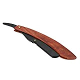 Rasoio in legno tipo clip testina da barba Barber Rasoio vintage portatile Comfort Grip per viso