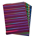 Rayher 67301999 Carta effetto misto ologramma, A4, colori misti, 250g/m2, 8 colori, 8fogli