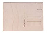 Rayher cartolina in legno, 14,8x10,5x0,3 cm, 26 pezzi, legno di betulla FSC 100%, da colorare e decorare, 62876505