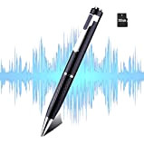 Registratore vocale digitale - Mini registratore vocale portatile | Registratore audio per riunioni, interviste, conferenze, penna registratore spia memoria su ...