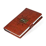 Retro Business Notebook Pocket Notepad Notebook w/Password Lock Clip Pen Holder Study Notebook (Color : C, Size : One Size) ...