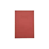 RHINO B - Quaderno formato A4, 64 pagine, confezione da 10, colore: Rosso
