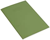 Rhino - Libro per esercizi con 80 pagine bianche e righe, formato A4, confezione da 10, colore: Verde chiaro