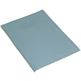 Rhino - Quaderno, 64 pagine, righe da 6 mm, con margini, formato A4, confezione da 10, colore: azzurro