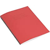 Rhino - Quaderno per esercizi a quadretti da 10 mm, 48 pagine, confezione da 10, Rosso