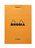 Rhodia 11600C - Quaderno formato A7, 80 fogli a righe, 1 pz, colore: arancione